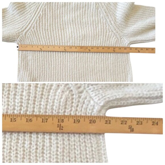 Levi's Ava Cable Knit Sweater in Almond Milk (off white, ivory)  size L, NWT - Picture 11 of 12